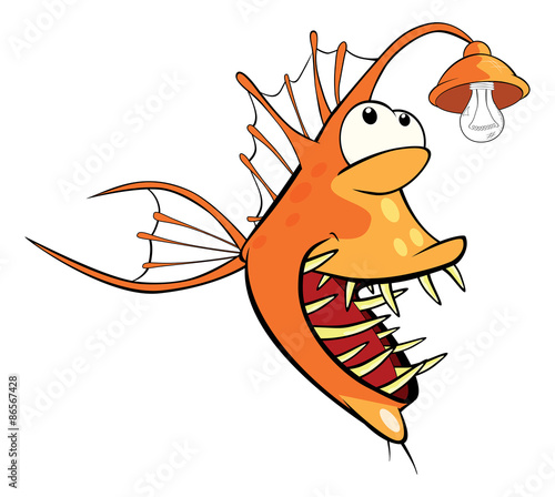 Monkfish Deep-water fish Cartoon