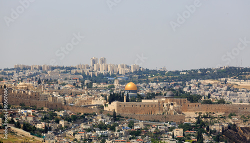 View of Jerusalem, capital of Israel from southern side