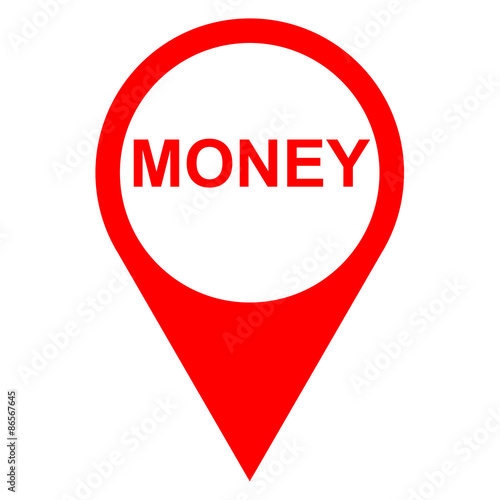 Free Download Icono texto MONEY localizacion rojo - GFXLoad