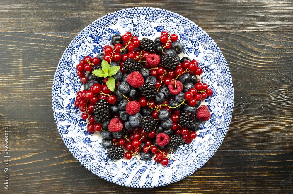 Freshly berry fruits