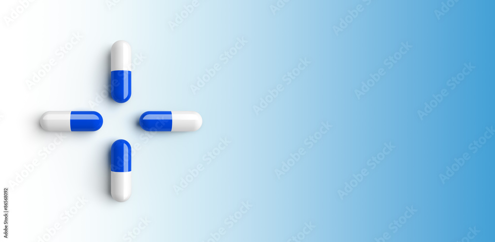 Obraz premium Capsules in a cross array
