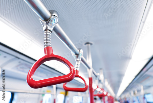Photography subway handrail