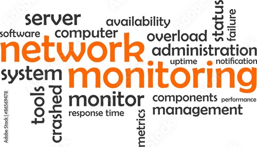 word cloud - network monitoring