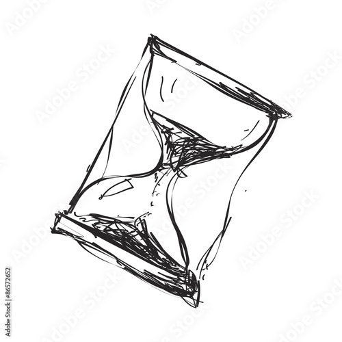 Simple doodle of a hourglass