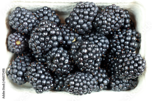 Obraz na płótnie Brombeeren in einer Schale