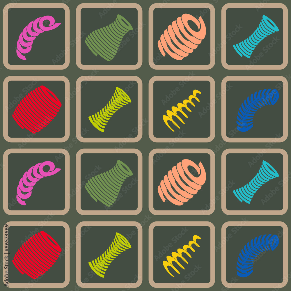Fototapeta premium Seamless background with Springs for your design