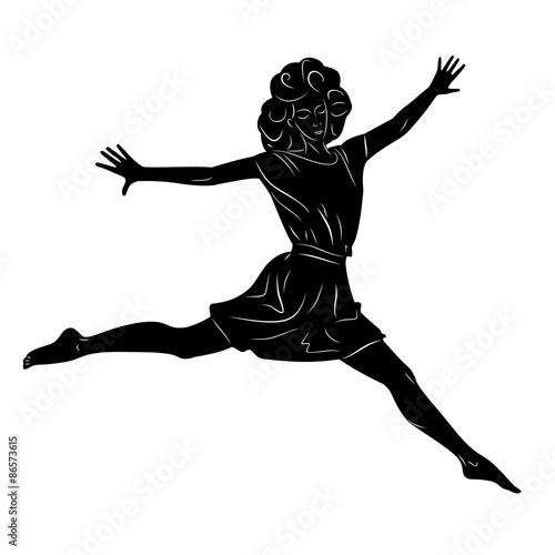 silhouette vector spring girl