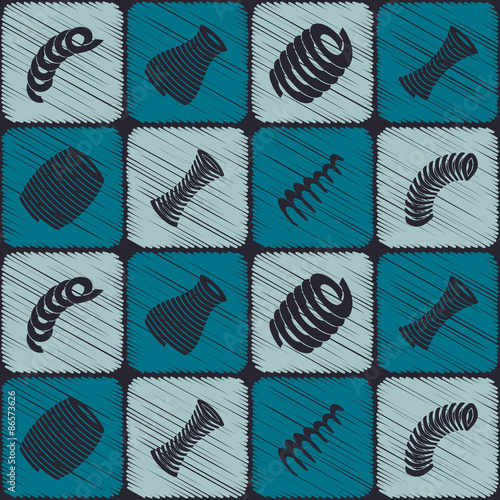 Seamless background with Springs for your design