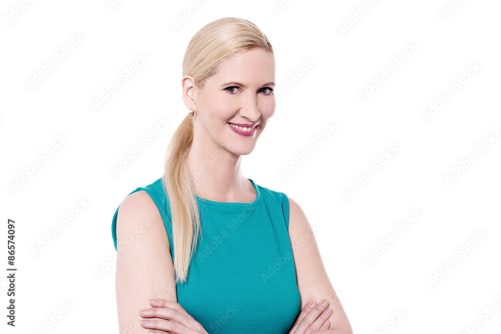 Confident pretty smiling woman Confident pretty smiling woman