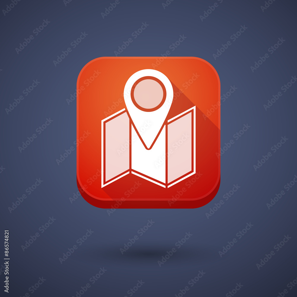 App button with a map App button with a map
