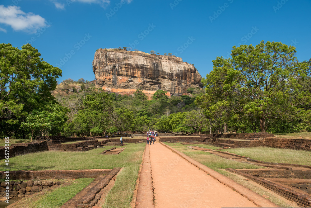 Fototapeta premium Sigiriya Lion Rock Fortress in Sri Lanka