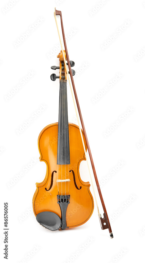 Fototapeta premium violin on white background
