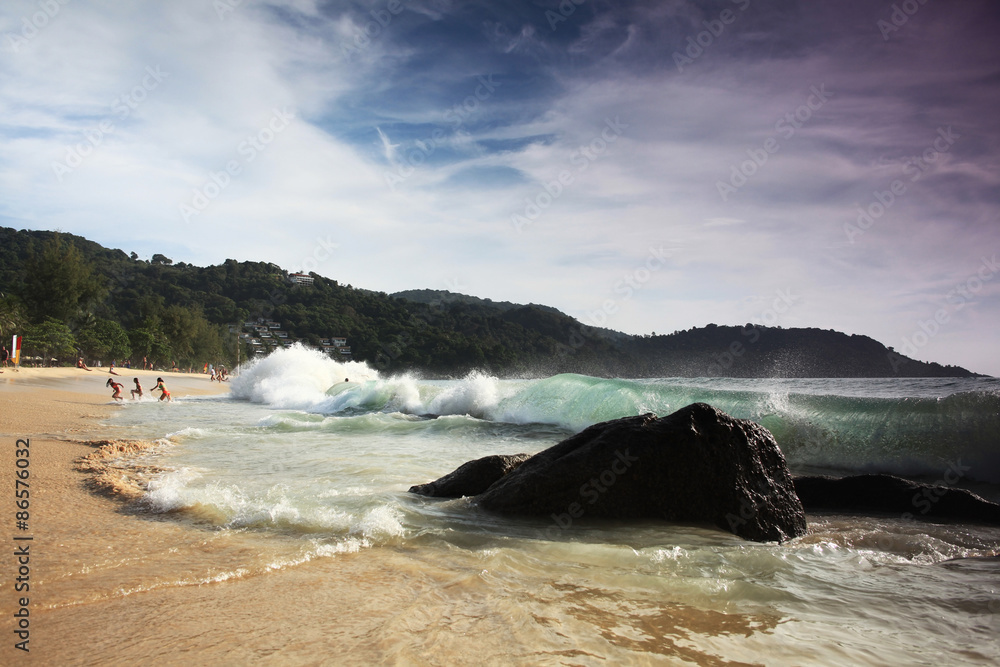 sea landscape quiet bay on the edge of the world Asia sea landscape quiet bay on the edge of the world Asia