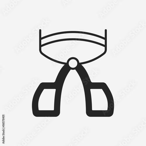 Eyelash curler icon