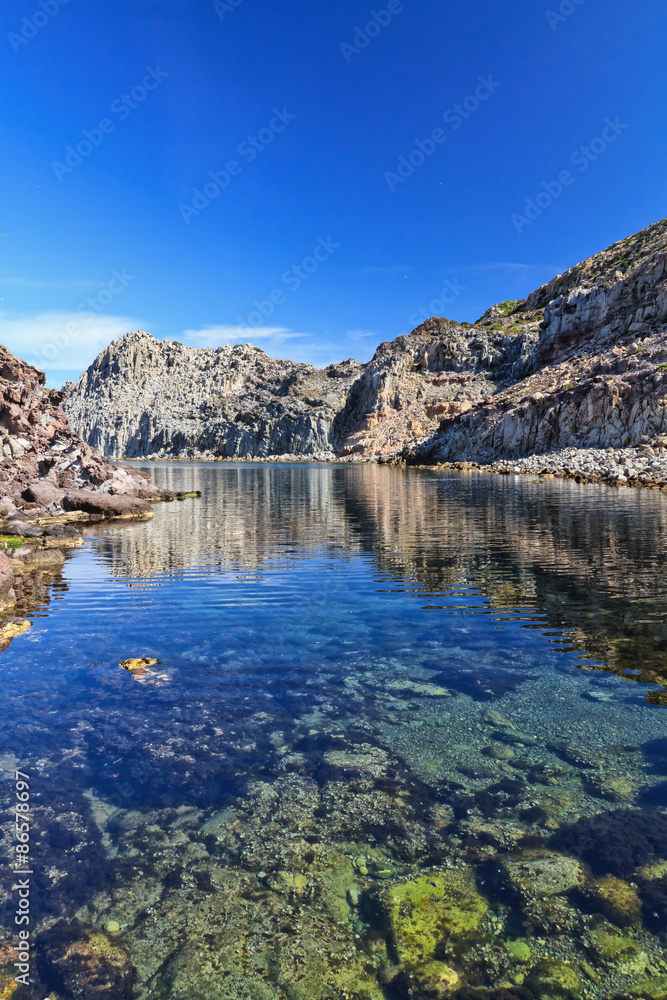 Sardinia - Calafico bay in San Pietro Isle