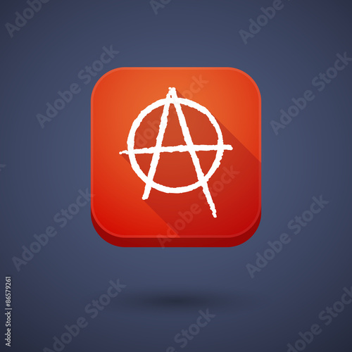 App button with an anarchy sign