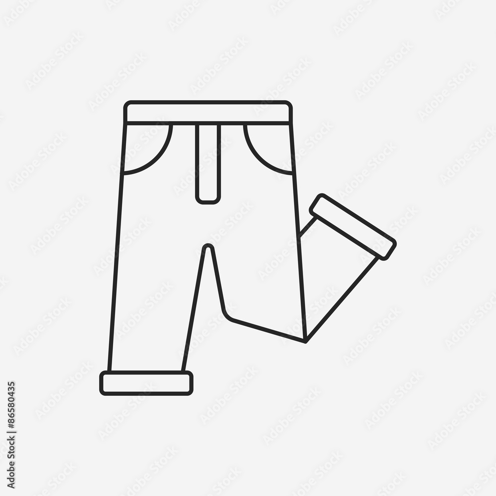 pants line icon pants line icon