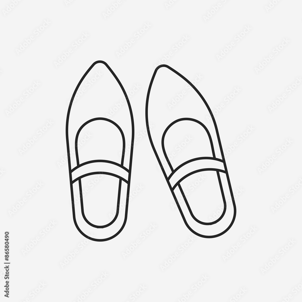 shoes line icon shoes line icon