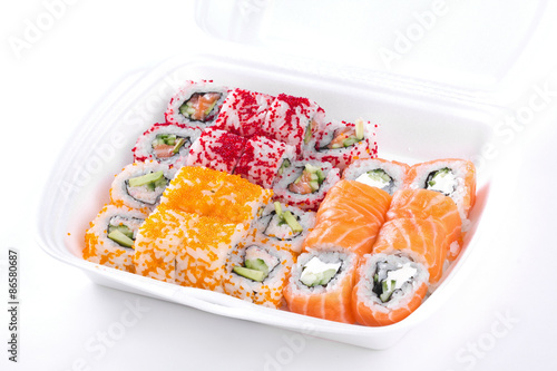 Sushi and roll assortment