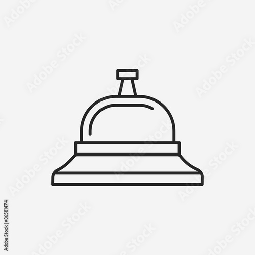 Service bell line icon