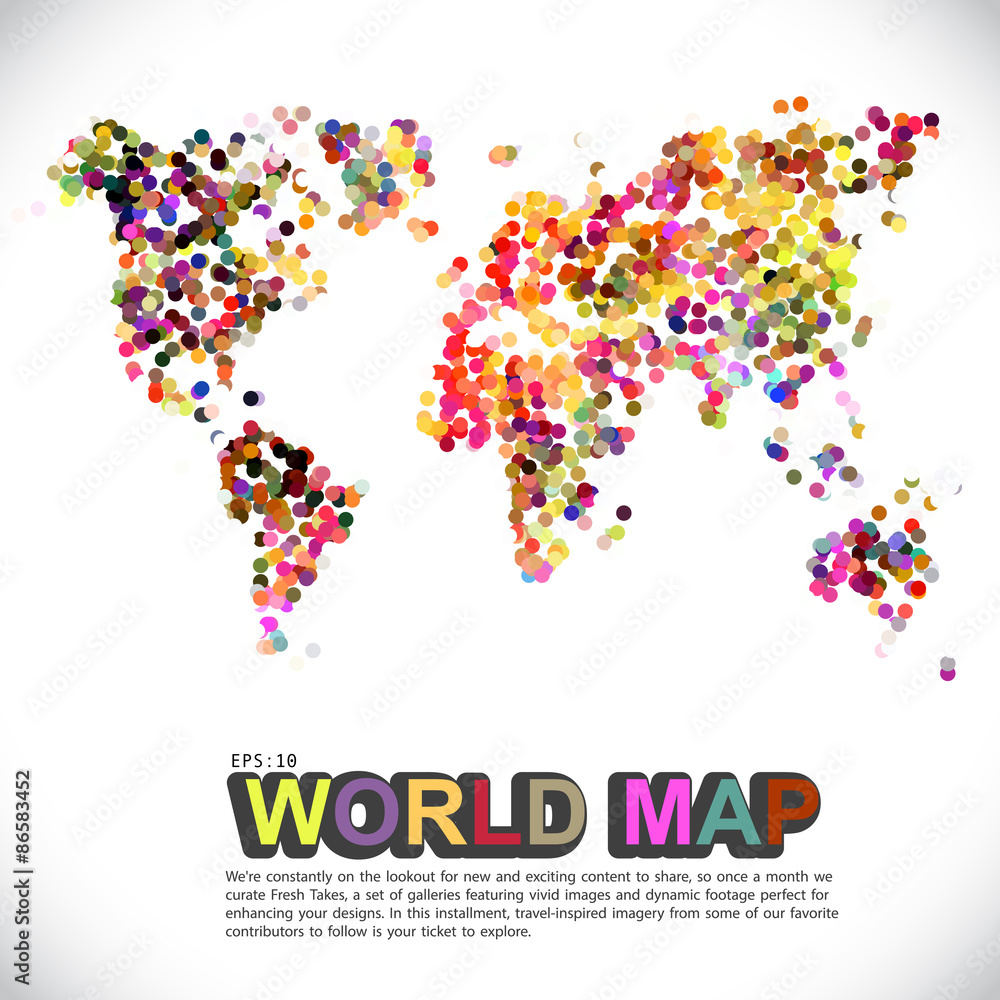 Abstract telecommunication world map with circles, lines and gradients - Detailed EPS10 vector design Abstract telecommunication world map with circles, lines and gradients - Detailed EPS10 vector design