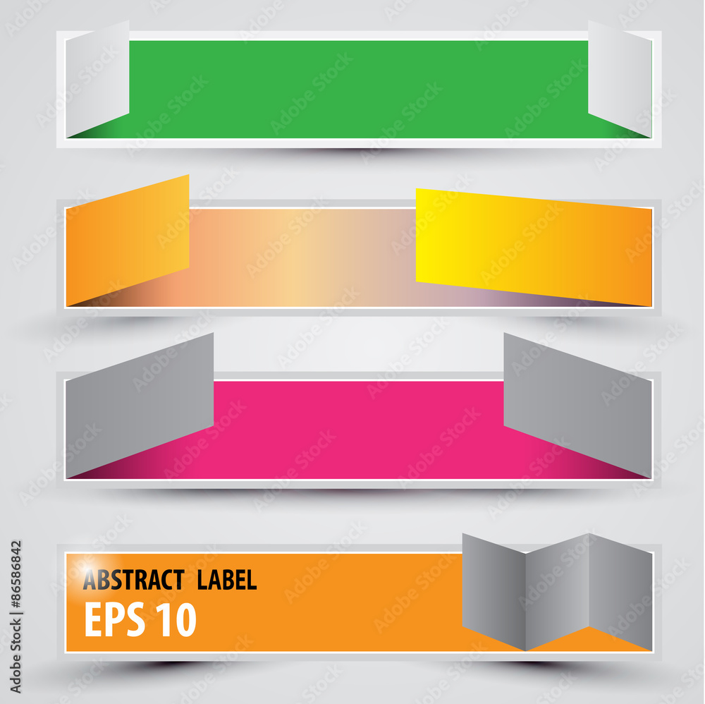 Vector banners set for business Vector banners set for business