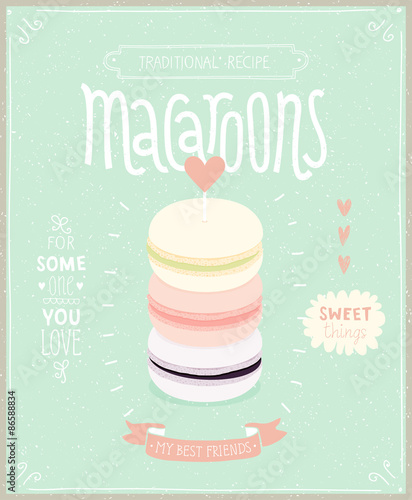 Macaroons Poster - template for your design.