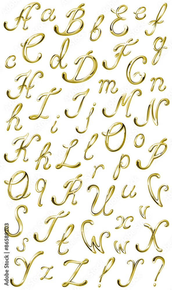 Gold alphabet with diamonds and gems letters Y,Z and signs Gold alphabet with diamonds and gems letters Y,Z and signs