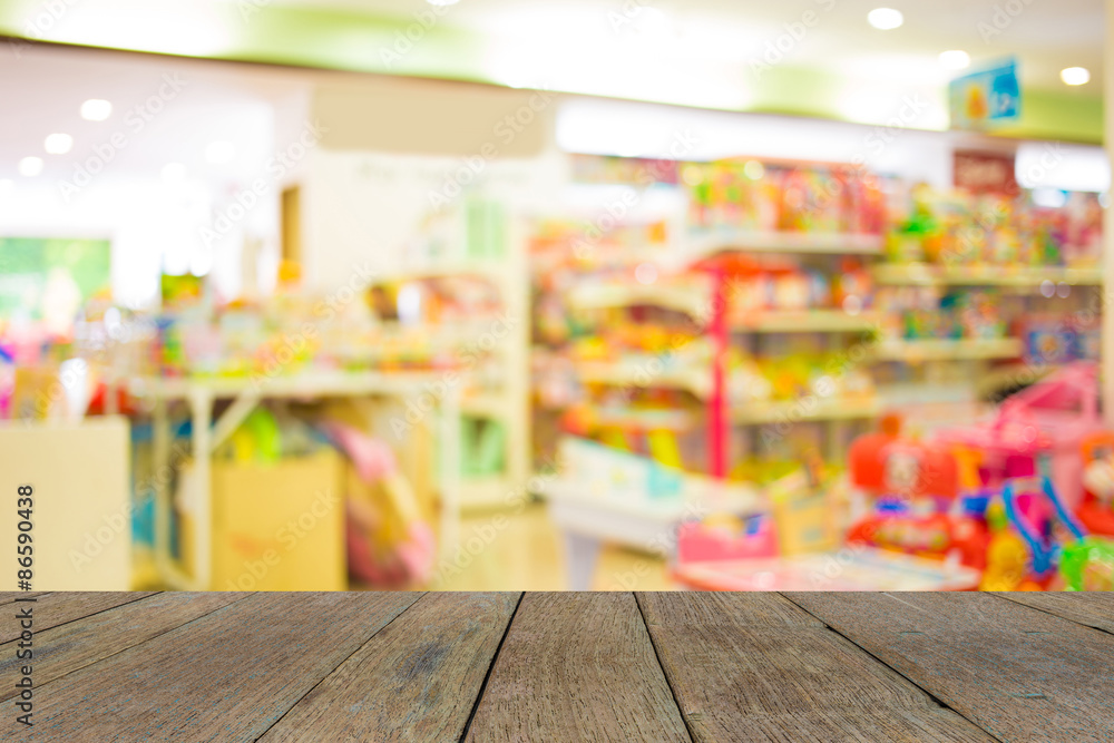 Blurred image of shopping mall and bokeh background