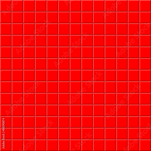 Red Tiles Seamless Pattern