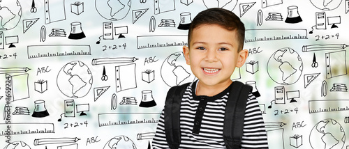 Young Boy At School