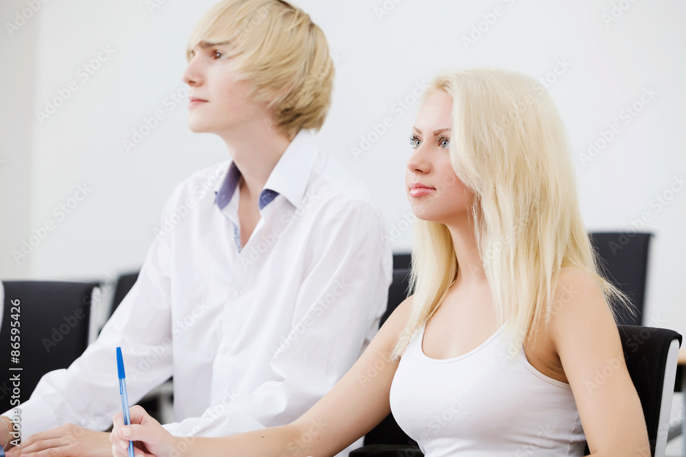 Obraz premium Students at lesson