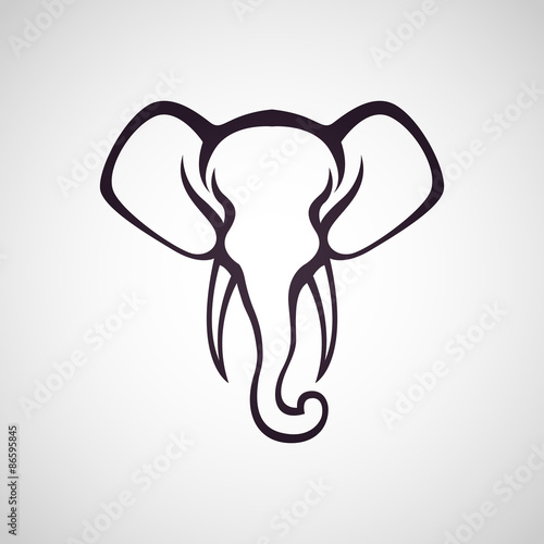 elephant logo vector