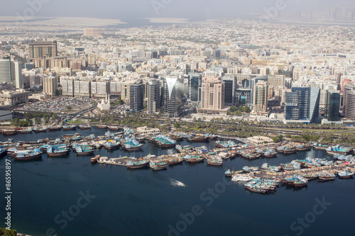 ships at Dubai Creek port  Dubai  United Arab Emirates