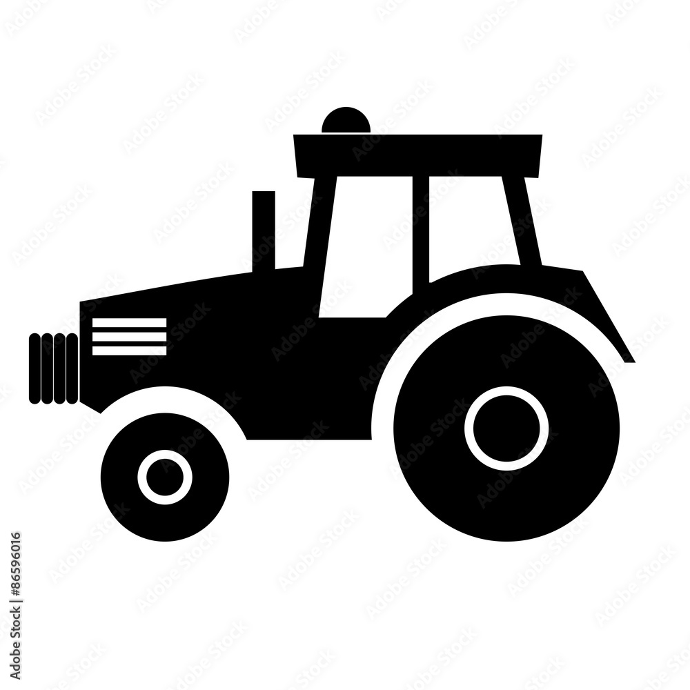 Tractor sign icon