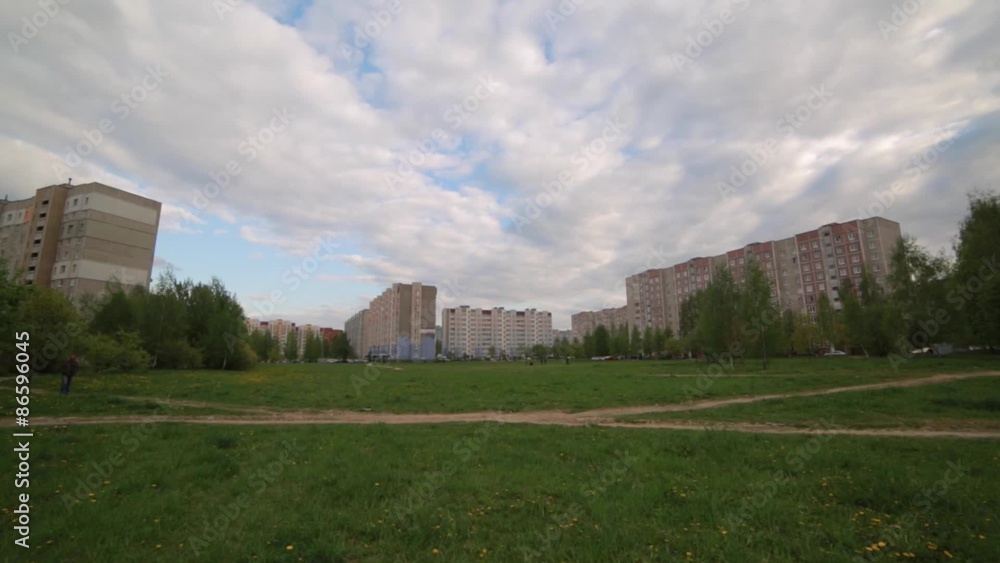 Big buildings in the suburb of Minsk Big buildings in the suburb of Minsk