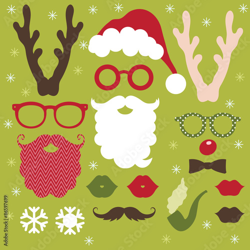 Set of Christmas Elements