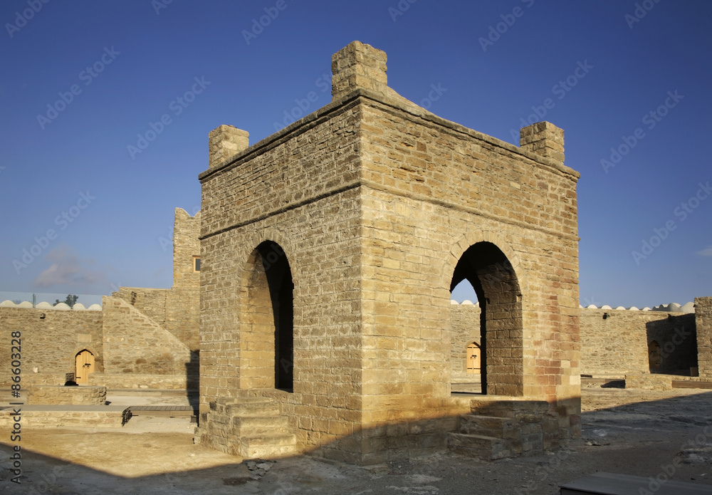 Ateshgah of Baku (Fire Temple in Suraxanı). Azerbaijan