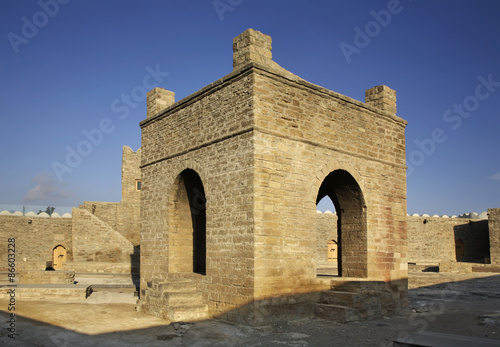 Ateshgah of Baku (Fire Temple in Suraxanı). Azerbaijan
