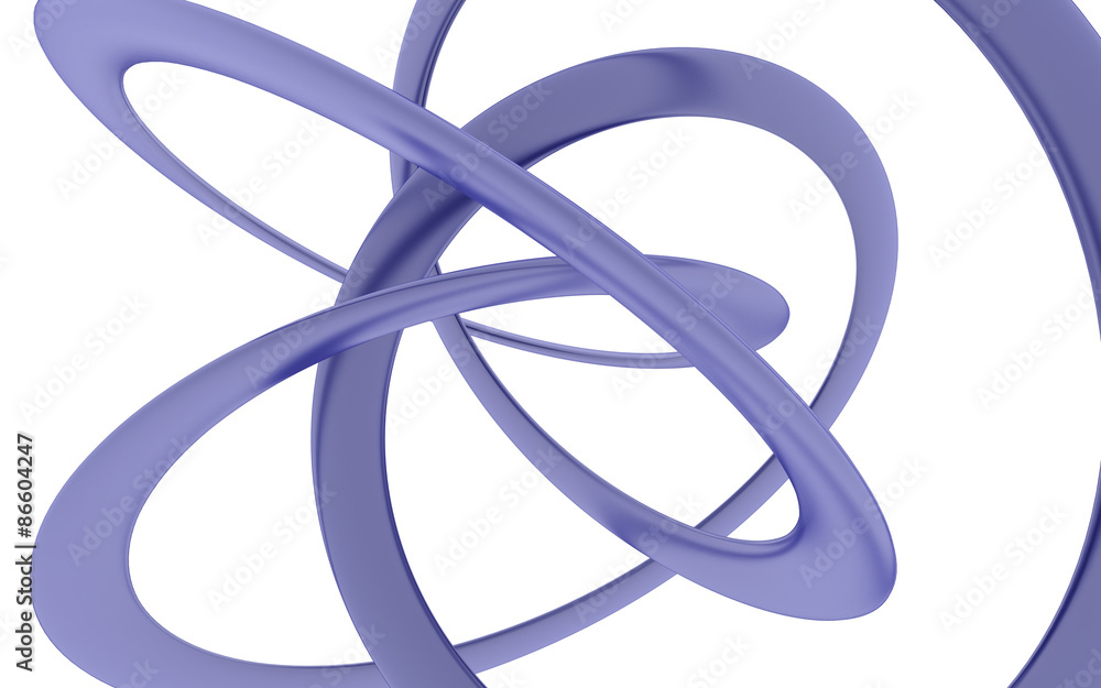 bent violet helix on a white background (number 4 of a series of 4 works) bent violet helix on a white background (number 4 of a series of 4 works)