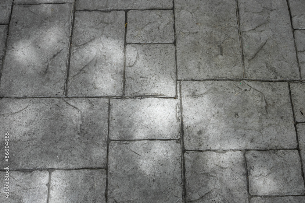 Fototapeta premium Outdoor tile floor as background