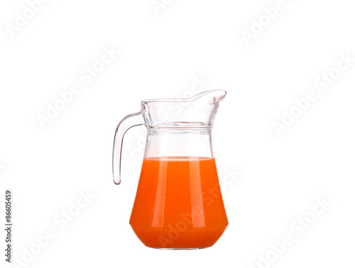 Grapefruit juice and grapefruit isolated on white