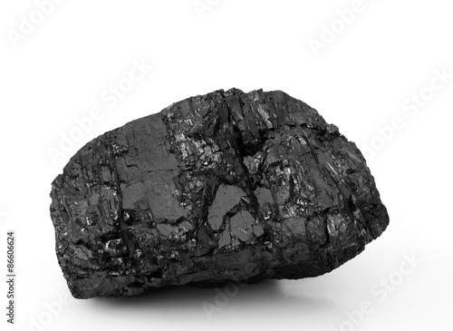Slika na platnu a piece of anthracite coal