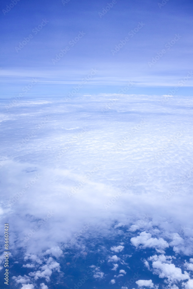 view from the window when airplane flying in the cloud view from the window when airplane flying in the cloud