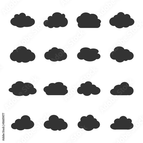 Obraz na płótnie Cloud icon w salonie