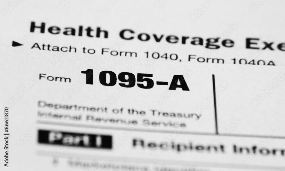 Obamacare IRS tax form 1095 Obamacare IRS tax form 1095