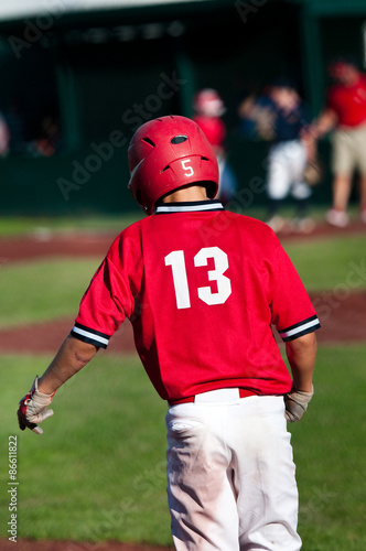 Baseball batter on third base