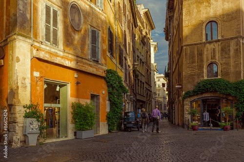 Old street in Rome, Italy #86612424