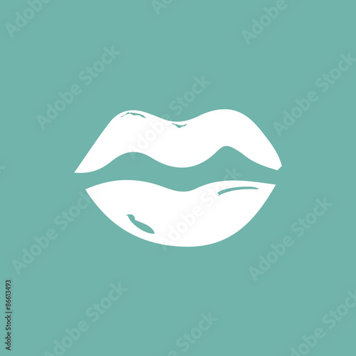 Woman mouth icon