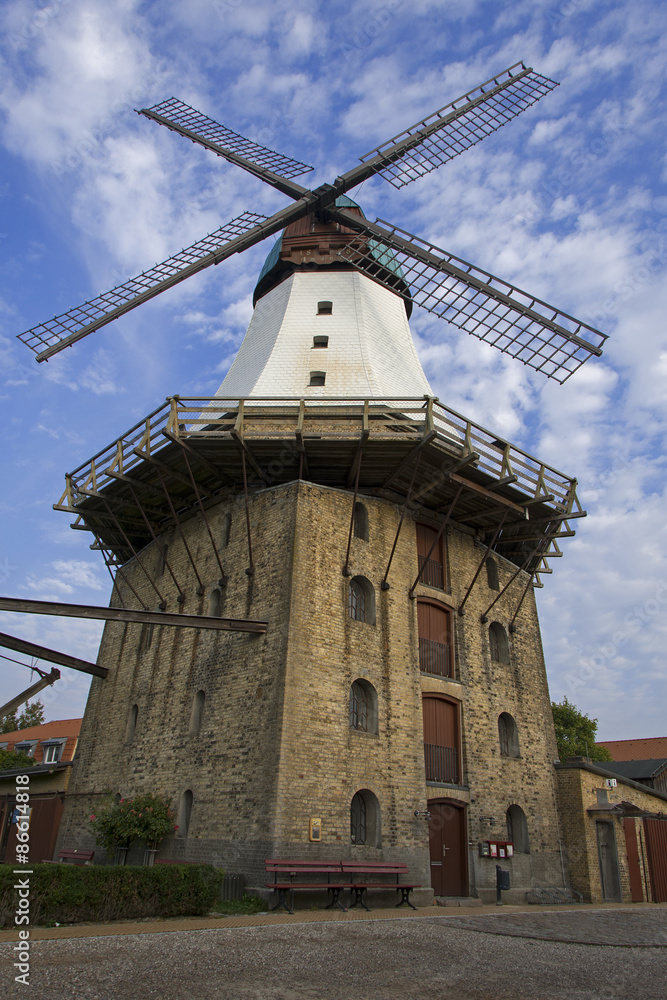 Wind mill ancient in kappeln germany